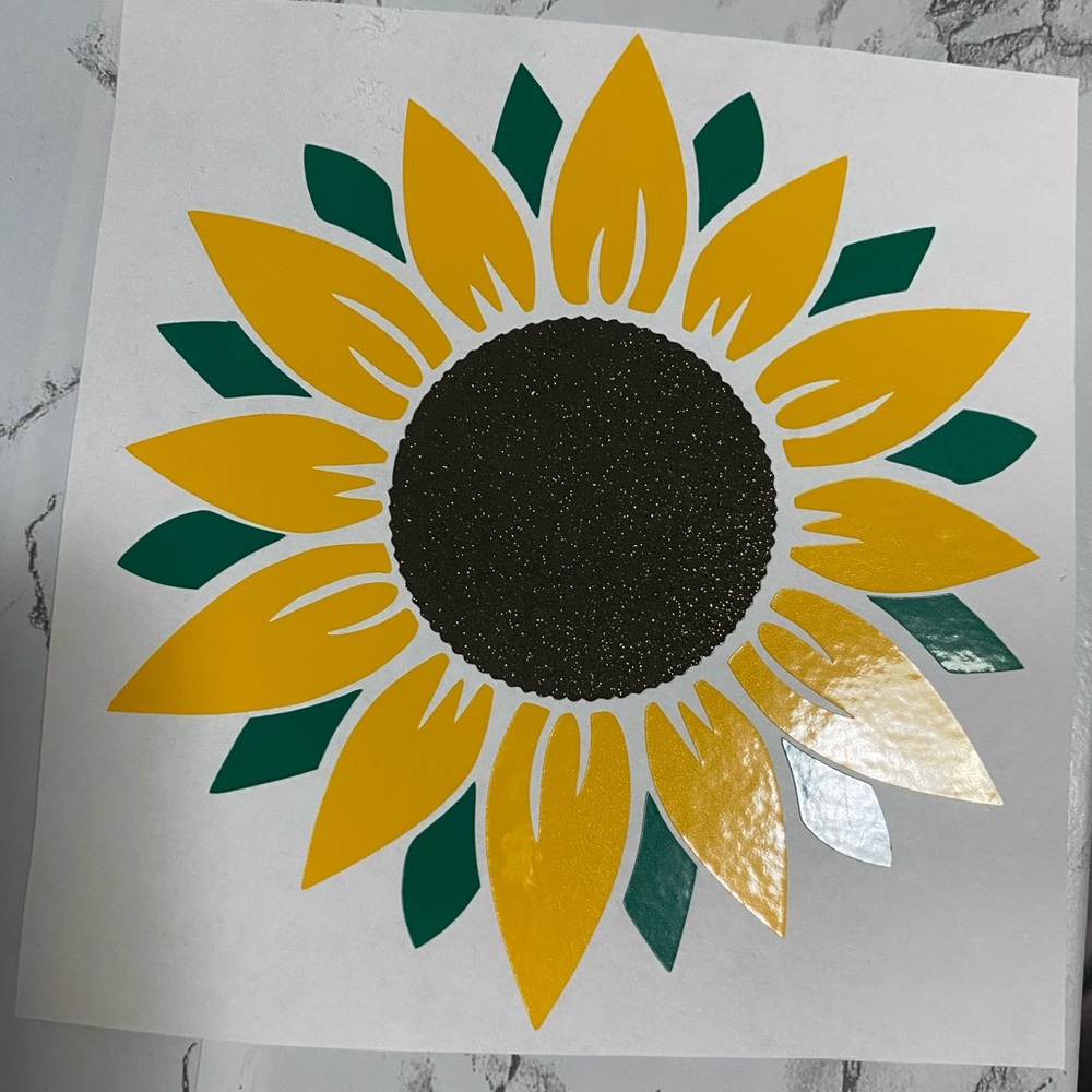Sunflower decal